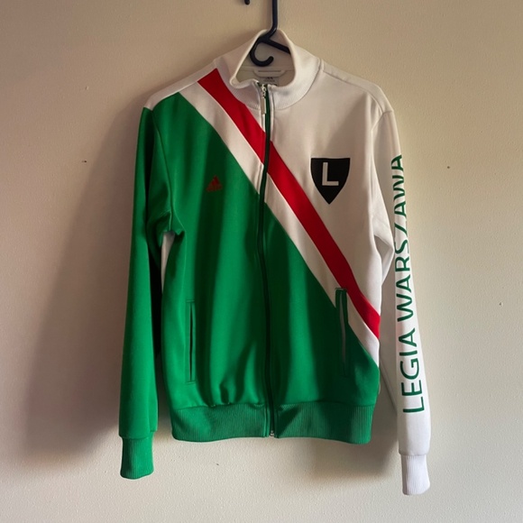 Adidas Jacket Vintage 90s Adidas Legia Warszawa Football Club Track Jacket - Picture 2 of 11